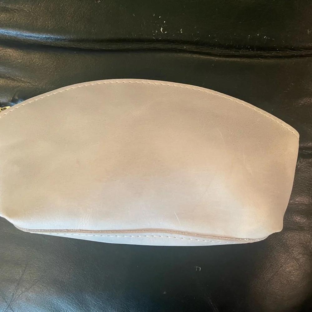 Portland Leather Makeup Organizer - Rare Unicorn 🦄 colorway Beluga